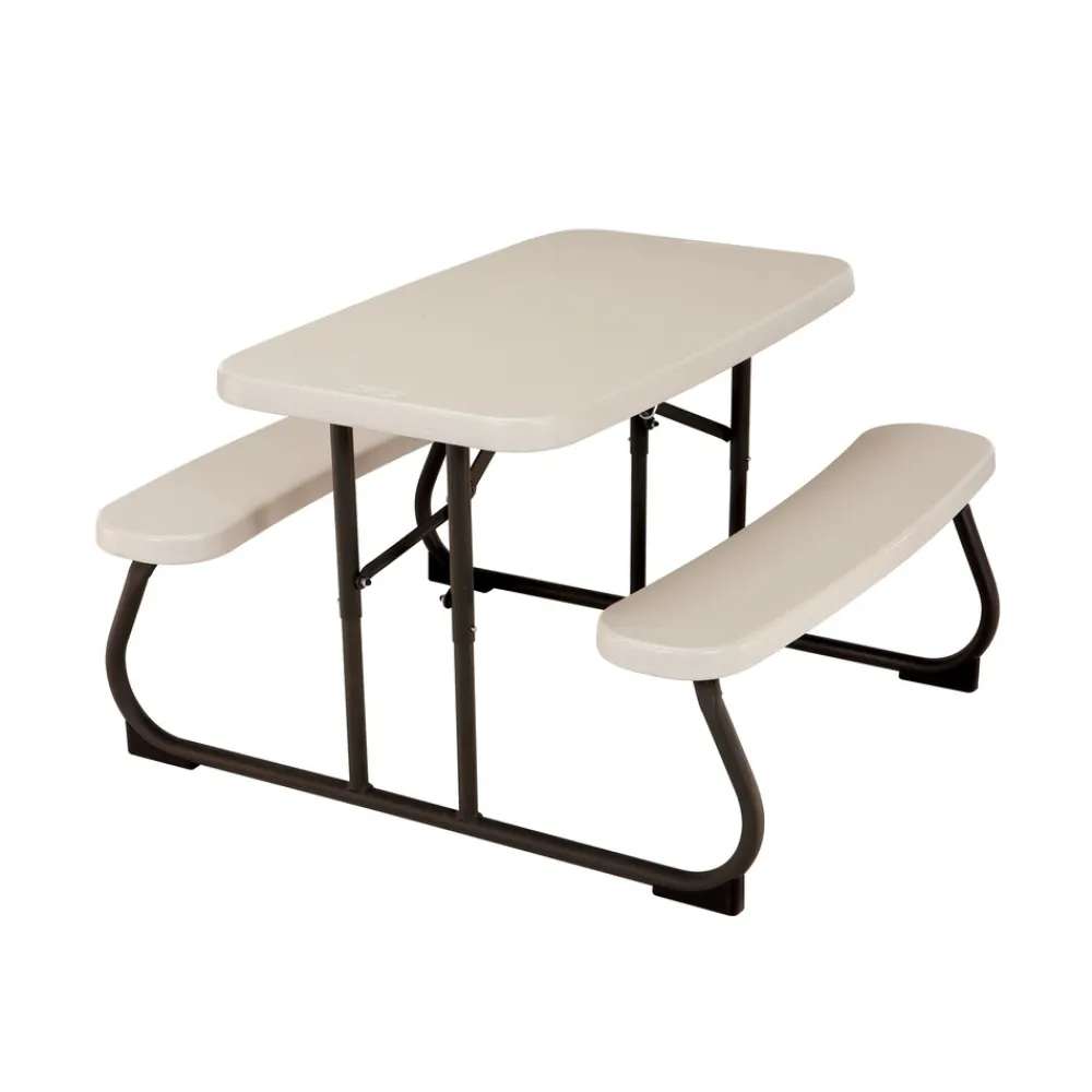 Lifetime Kunststoff Picknicktisch Kinder grau Discount