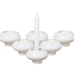 like. by Villeroy & Boch Kerzenhalter Donut Winter Glow ø 9,1 cm 6er Set beige Clearance