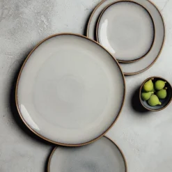 like. by Villeroy & Boch Servierplatten Lave ø 32 cm 4er Set Beige Outlet