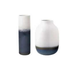 like. by Villeroy & Boch Vasen Lave Home 22 cm + 25 cm 2er Set weiß-blau Best