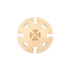 LITUA Runder Hocker - tabi aus Holz ^ BSSD-Defence Best