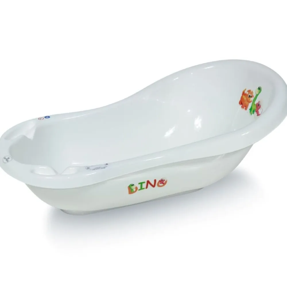 Babybadewanne, 84 cm lang, Ablagefächer, ergonomische Form, ab Geburt ^ Lorelli