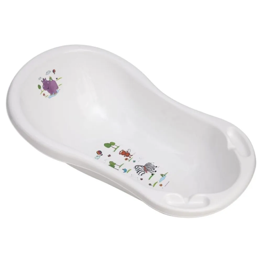 Babybadewanne Hippo Ablagefächer 84 cm lang ergonomische Form ab Geburt ^ Lorelli Online