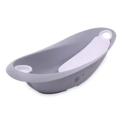 Lorelli Baby Badewannenset Sterne 87 cm Griff Neugeborenen-Einsatz Seifenablage grau Clearance