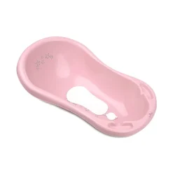 Lorelli Babybadewanne 1013046 Wasserablauf 84 cm Ablagefächer ergonomische Form rosa Online