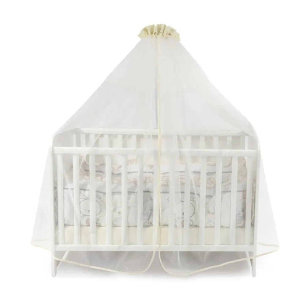 Lorelli Babybetthimmel, Baldachin 480 x 150 cm Insektenschutz Babybett Laufstall beige blau Online