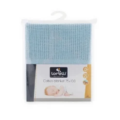 Babydecke, Kuscheldecke Baumwolle, Größe 75 x 100 cm, ab Geburt ^ Lorelli New