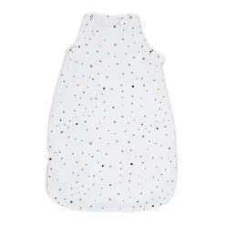 Lorelli Baby-Sommerschlafsack Summer, Länge 100 cm Breite 50 cm, 100% Baumwolle weiß Punkte weiß beige Hot