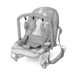 Babywippe Eliza Spielbogen, verstellbar, Tragegriffe, Schwingeffekt grau/hase ^ Lorelli Sale