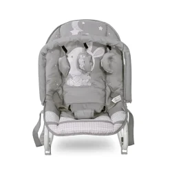 Babywippe Eliza Spielbogen, verstellbar, Tragegriffe, Schwingeffekt grau/hase ^ Lorelli Sale