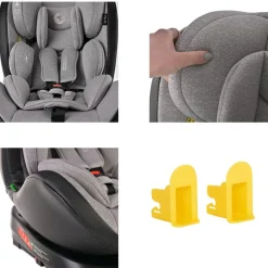 Lorelli i-Size Kindersitz Nebula (40-150cm) Isofix, 360° drehbar, verstellbar hell grün Clearance