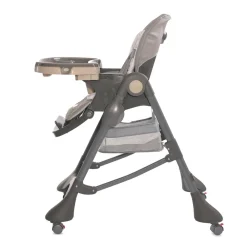 Lorelli Kinderhochstuhl Bellissimo klappbar, Räder, Korb, Liegeposition, Tablett beige Best