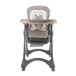 Lorelli Kinderhochstuhl Bellissimo klappbar, Räder, Korb, Liegeposition, Tablett beige Best