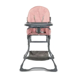 Kinderhochstuhl Bonbon Bechervertiefung, klappbar, doppelter Tisch, Korb rosa ^ Lorelli Sale
