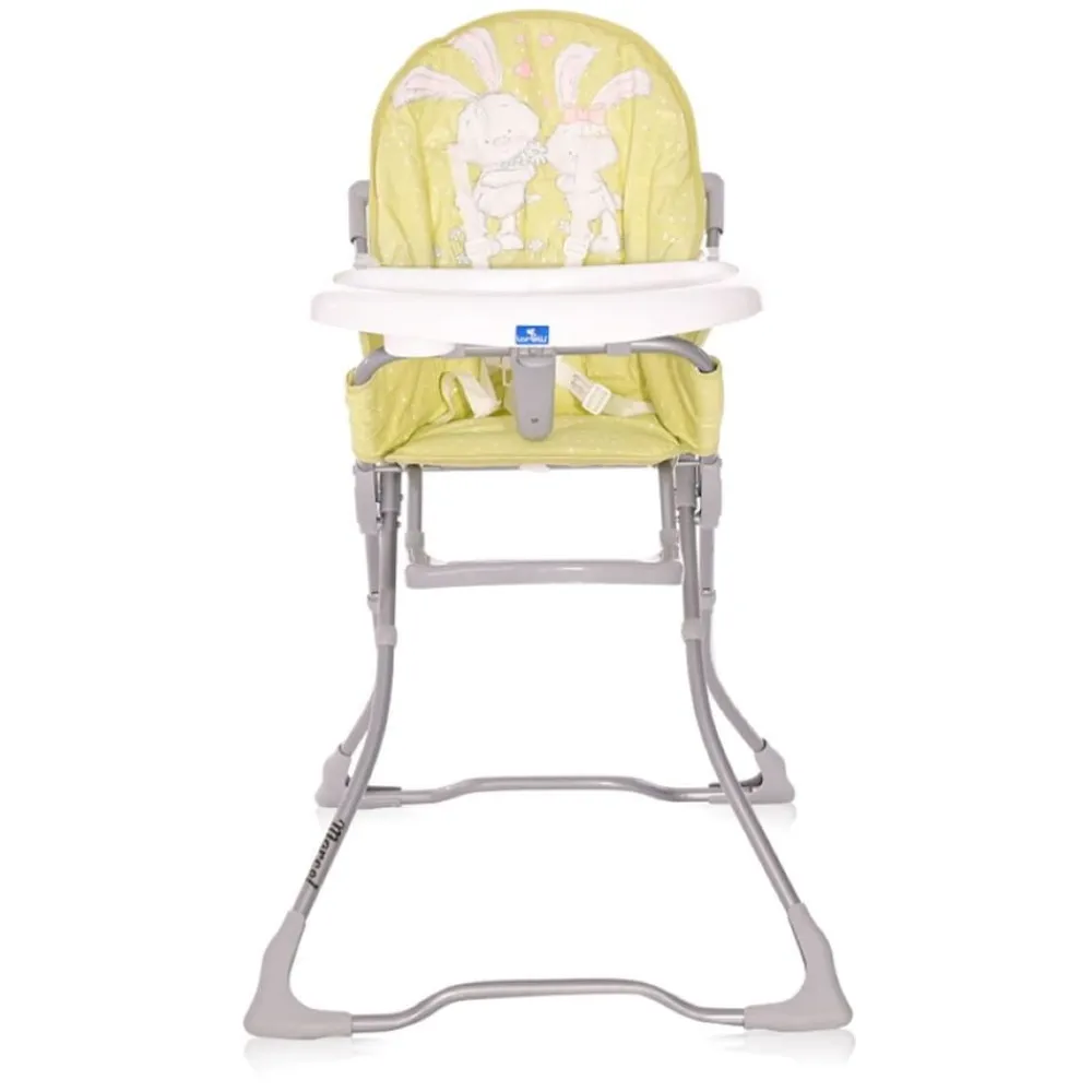 Kinderhochstuhl Marcel, klappbar, Bechervertiefung, abwaschbarer Stoff beige gelb ^ Lorelli Outlet