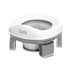 Töpfchen Lucy 2 in 1 faltbar Toilettensitz Einwegbeutel Spritzschutz ^ Lorelli