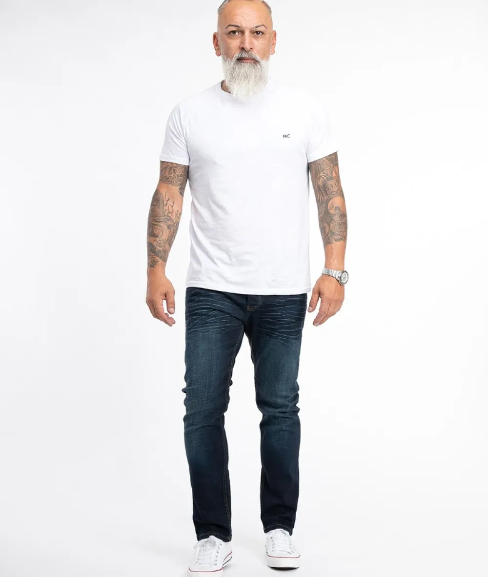 Lorenzo Loren Jeans Straight Cut Dunkelblau Online
