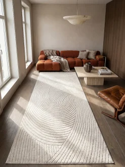 KADIMA DESIGN Läufer Pflegeleicht - CETINA | Creme Hot