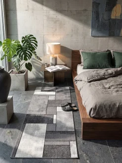 Läufer Polypropylen Grau - BIENO | ^ KADIMA DESIGN Outlet