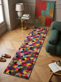 Läufer strapazierfähig Bunt 66 x 230 cm - MEON | ^ KADIMA DESIGN Clearance
