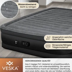 Luftbett - selbstaufblasend - Single - grau/anthrazit ^ Veska Clearance