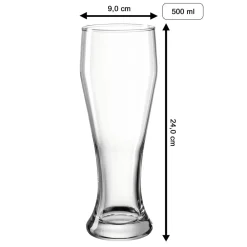 Weizenbierglas mit Gravur 70. Jubiläum 0,5 l ^ LUXENTU Discount