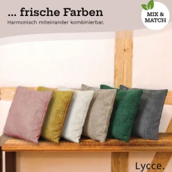 Kissenbezug aus trendigem Cordstoff (50 x 50 cm) ^ Lycce Best