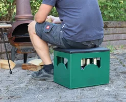 Sitzkissen für Getränkekasten Bierkiste, gepolstert, Kunstleder ^ Lycce Outlet
