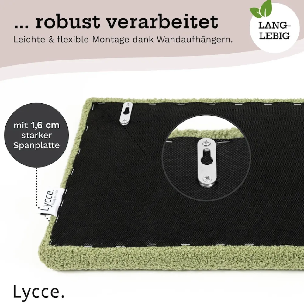 Wandkissen Bouclé – Wandpolster Kopfteil Betten & Rückenkissen Sitzbank | komfortabel & stabil | einfache Montage | Wandpaneele gepolstert | Schlafzimmer & Wohnzimmer | Bouclé ^ Lycce Sale