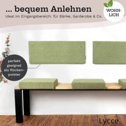 Wandkissen Bouclé – Wandpolster Kopfteil Betten & Rückenkissen Sitzbank | komfortabel & stabil | einfache Montage | Wandpaneele gepolstert | Schlafzimmer & Wohnzimmer | Bouclé ^ Lycce Sale