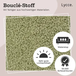 Wandkissen Bouclé – Wandpolster Kopfteil Betten & Rückenkissen Sitzbank | komfortabel & stabil | einfache Montage | Wandpaneele gepolstert | Schlafzimmer & Wohnzimmer | Bouclé ^ Lycce Sale
