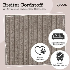 Lycce Wandkissen Kunstleder– Wandpolster Kopfteil Betten & Rückenkissen Sitzbank | komfortabel & stabil | einfache Montage | Wandpaneele gepolstert | Schlafzimmer & Wohnzimmer | Cord taupe Sale