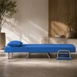 Makika Schlafsessel Schlafsofa Ted klappbar in Blau New