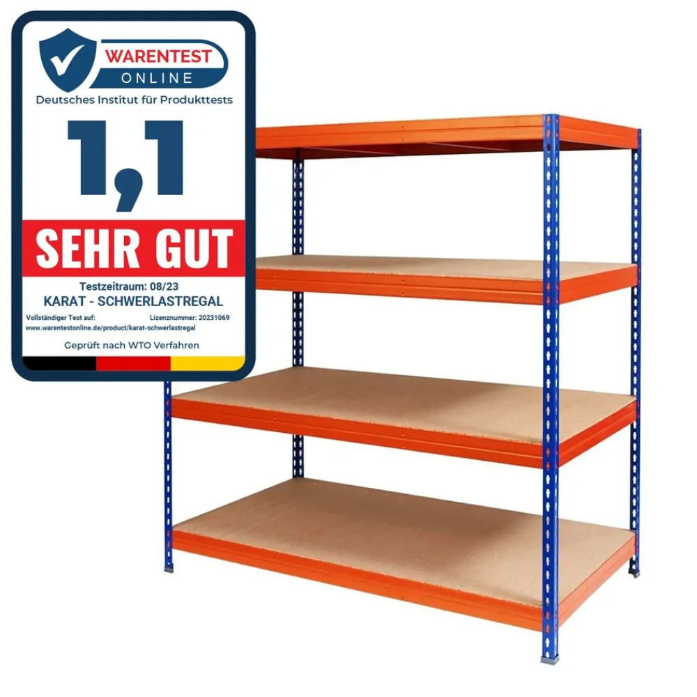 Weitspannregal | Blau-orange ^ Mammut Outlet