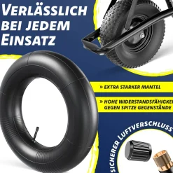 MASKO ® Schubkarre Bauschubkarre Gartenschubkarre 100 Liter bis 250kg Luftreifen mit Stahlfelge verzinkt Stahlrahmen Garten Karre Schiebkarre Transportkarre inkl. Arbeitshandschuhe Schwarz Sale