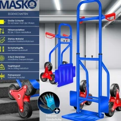 ® Treppenkarre Sackkarre 200kg Transportkarre Treppensteiger Stapelkarre ^ MASKO Sale