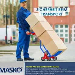 ® Treppenkarre Sackkarre 200kg Transportkarre Treppensteiger Stapelkarre ^ MASKO Sale