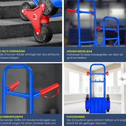 ® Treppenkarre Sackkarre 200kg Transportkarre Treppensteiger Stapelkarre ^ MASKO Sale