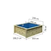 Massivholzpool kdi Schwimmbecken Gartenpool Minipool ^ Karibu Holztechnik Online