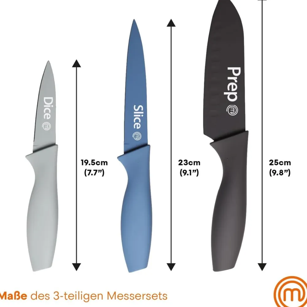 3 pcs Knives Set Captions Nordic EU ^ MasterChef Clearance