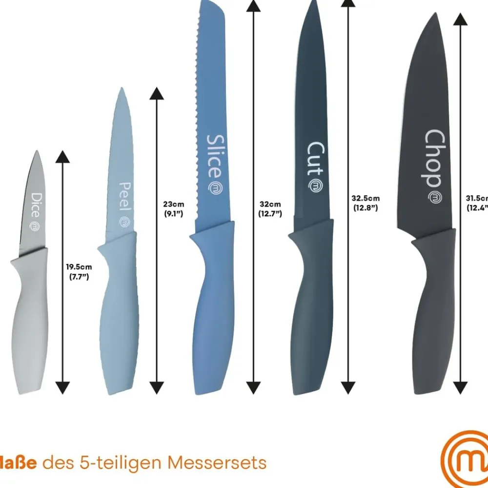5 pcs Knives Set Captions Nordic EU ^ MasterChef Discount