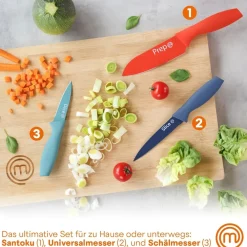 3 pcs Knives Set Captions Vivid EU ^ MasterChef