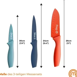 3 pcs Knives Set Captions Vivid EU ^ MasterChef