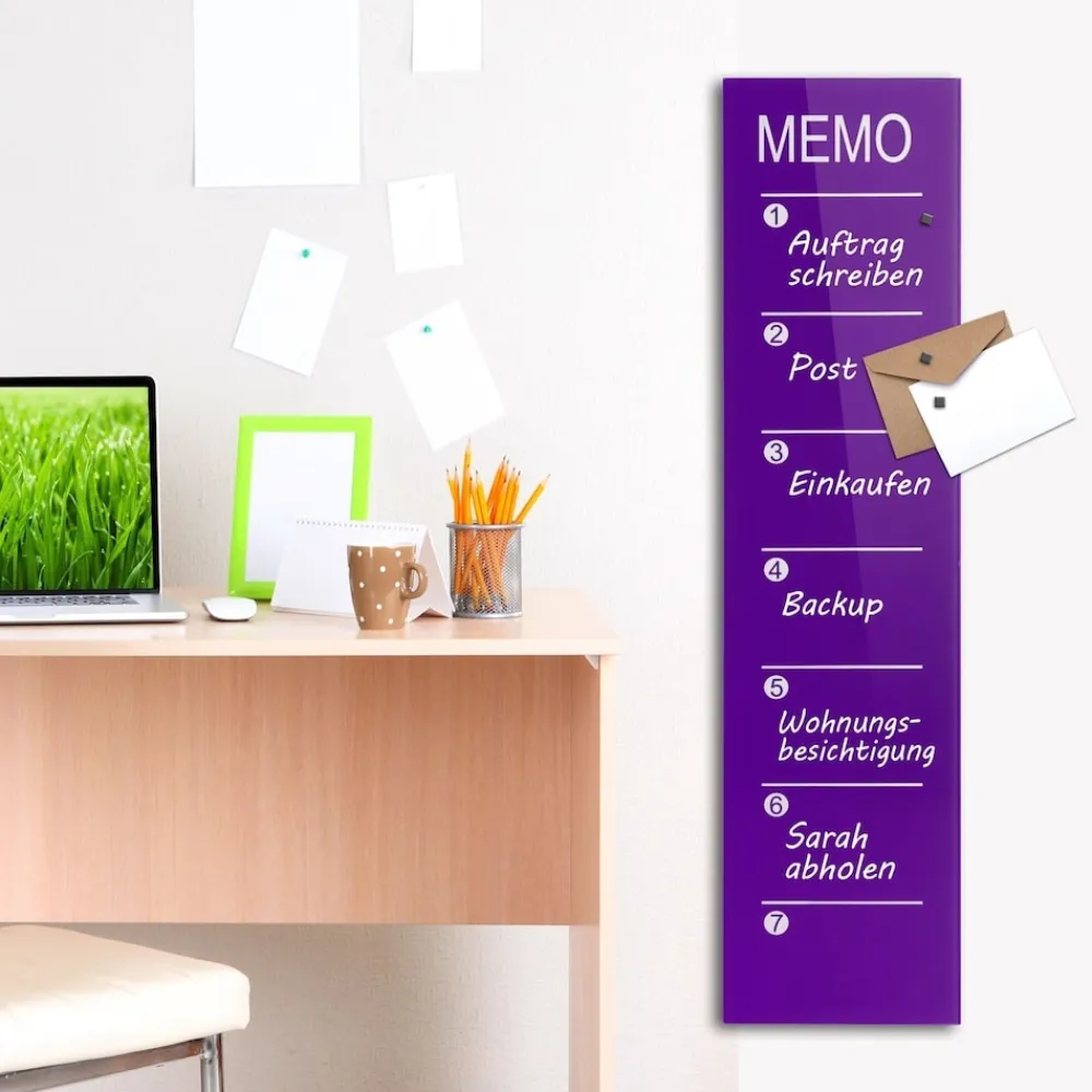 Master of Boards Glas-Wochenplaner Kia | Aubergine Online
