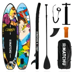 MATCHU Stand Up Paddle BustArt 320x81x15 cm - Aufblasbares Sup Board - Limited Edition ^ Matchu Sports Sale