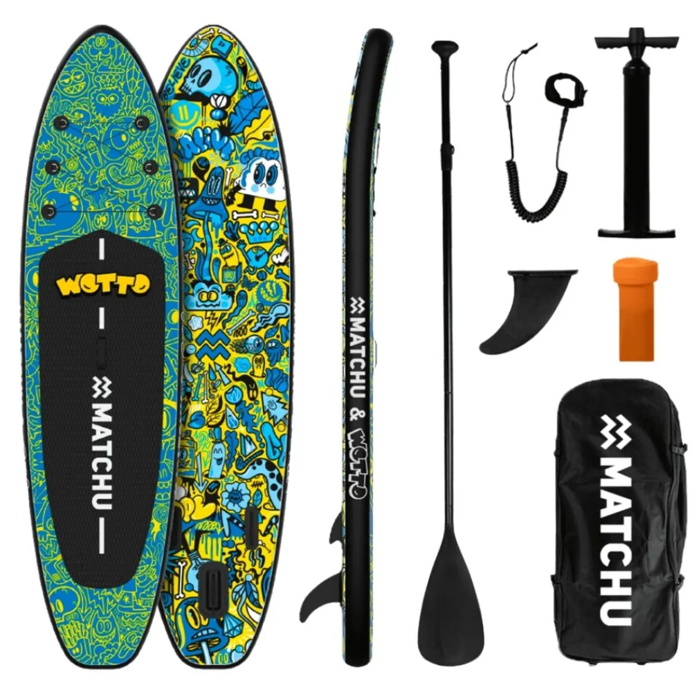 MATCHU Stand Up Paddle Wotto 320x81x15 cm - Aufblasbares Sup Board - Limited Edition ^ Matchu Sports Sale