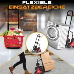 MAXCRAFT Treppenkarre bis 150 kg in Schwarz Outlet