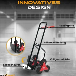 MAXCRAFT Treppenkarre bis 150 kg in Schwarz Outlet