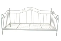 Möbel direkt online Day-Bed / Einzelbett / Metallbett Ella cremeweiß Online