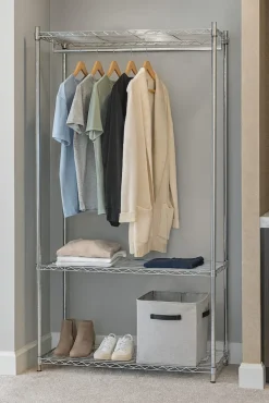Möbel direkt online Rollgarderobe Robbi silber Best